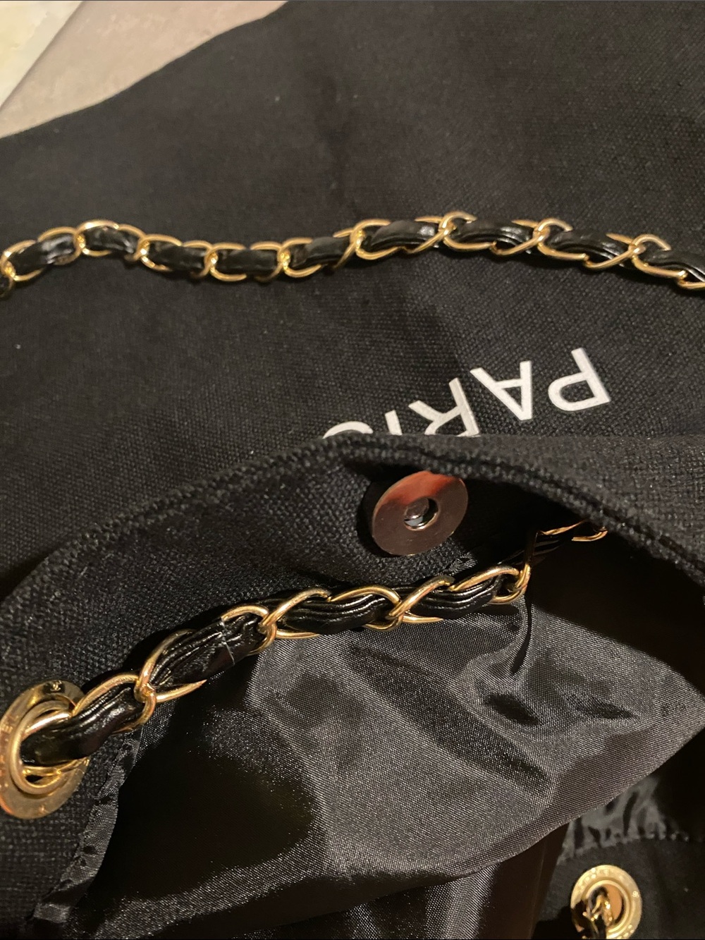 Black Chanel Beauty GWP Canvas Tote Bag - Picture 3 of 6